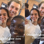 Bruna Marquezine e Shawn Mendes conhecem projeto social durante viagem a Angola